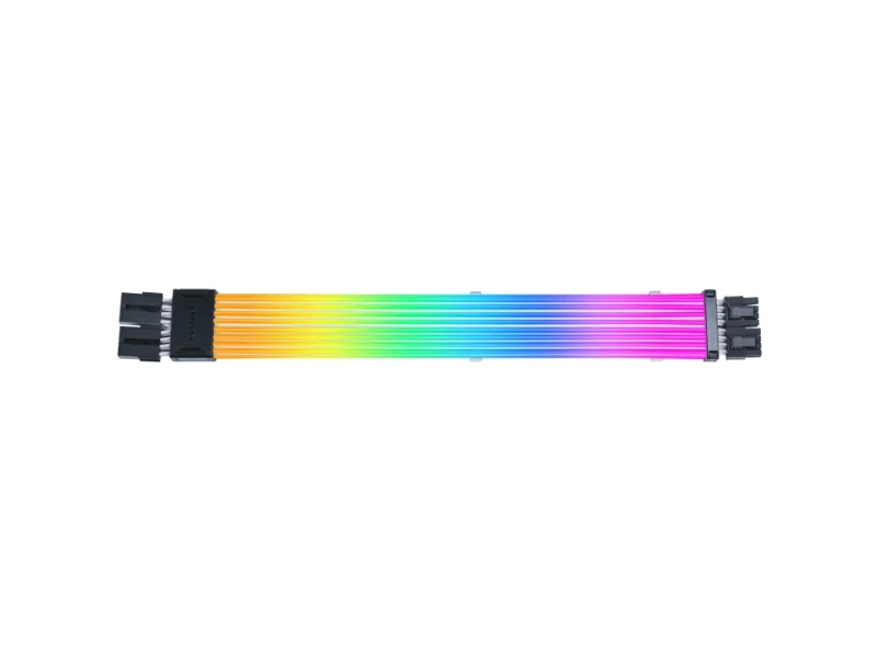 Lian Li Strimer Wireless, 2x8 pin, musta, Läpinäkyvä, Silikoni, Kestomuovinen elastomeeri, 0,34 m, 1 kpl