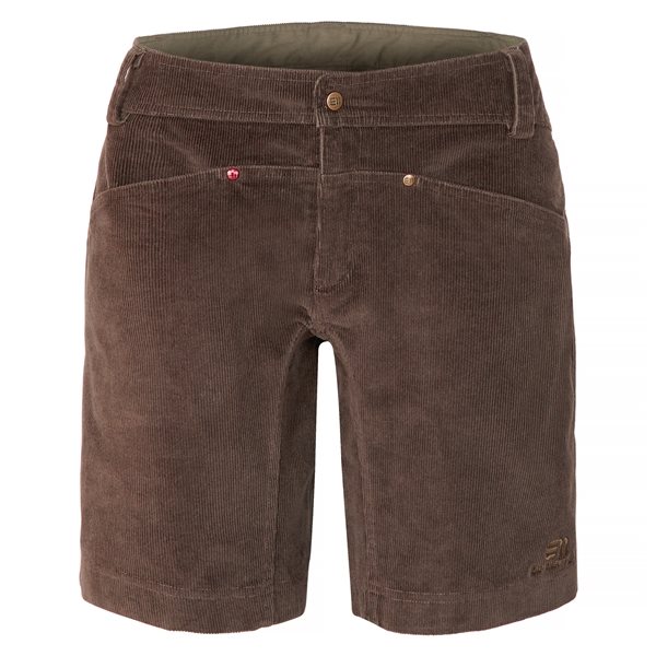 Elevenate W Après Cord Shorts Shiitake Brown - XS