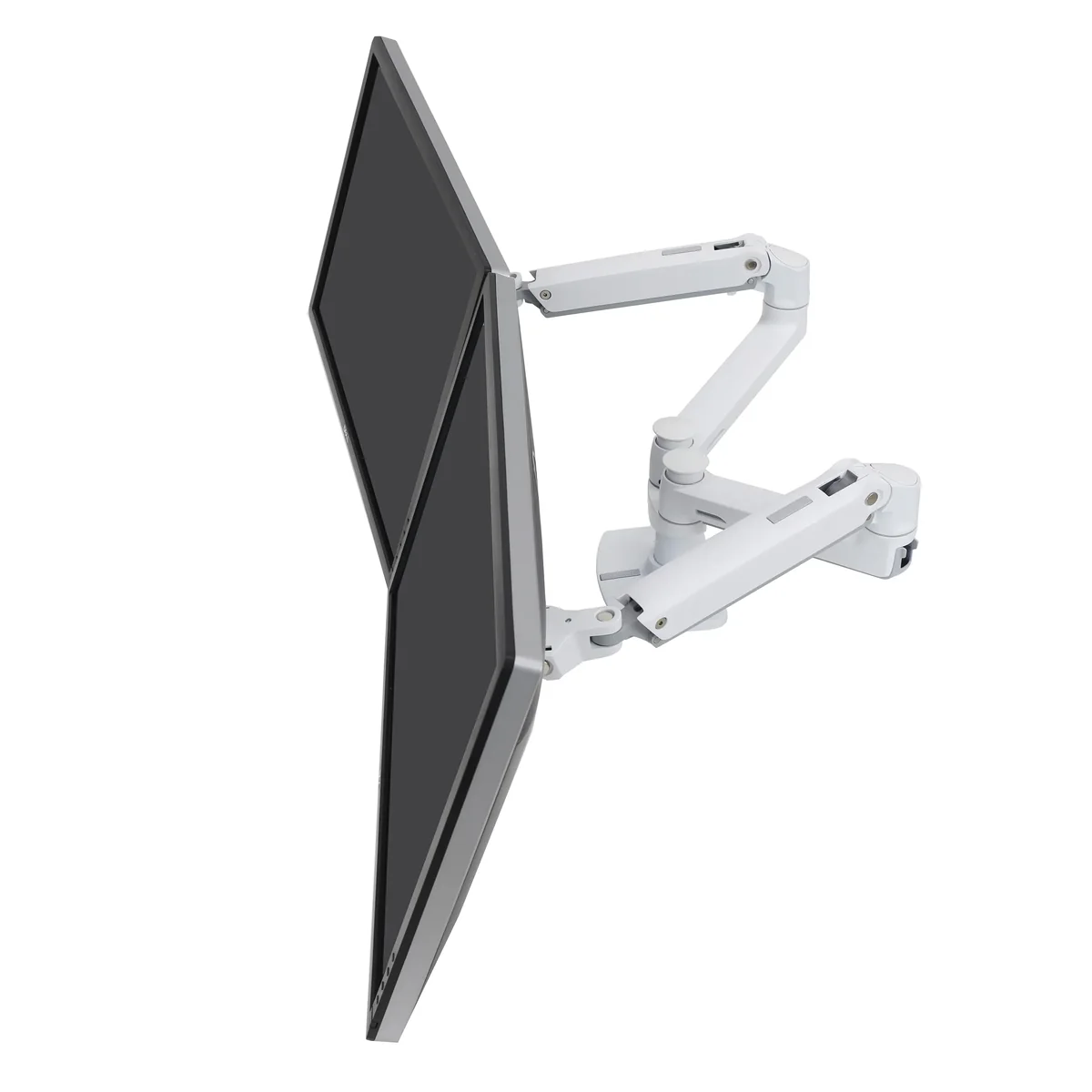 Ergotron Lx Dual Side-by-side Arm, Valkoinen