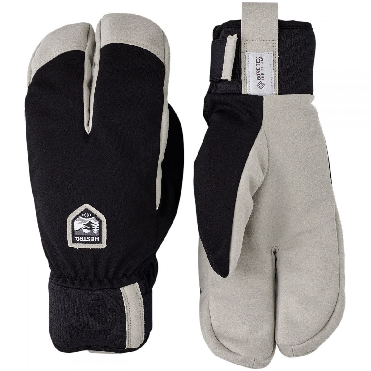 Hestra W.S. Wool Terry Split, käsineet, musta