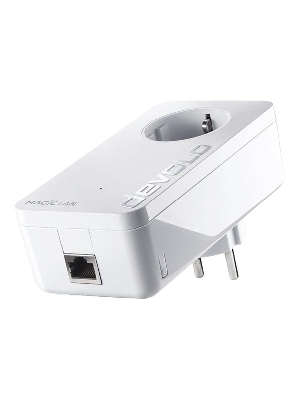 Devolo Magic 2 LAN, 2400 Mbit/s, IEEE 802.3, IEEE 802.3ab, IEEE 802.3az, IEEE 802.3u, IEEE 802.3x, Gigabitti Ethernet, 10,100,1000 Mbit/s, 10BASE-T, 100BASE-TX, 1000BASE-T, 64-QAM, 256-QAM, 1024-QAM, 4096-QAM, BPSK, OFDM, QPSK