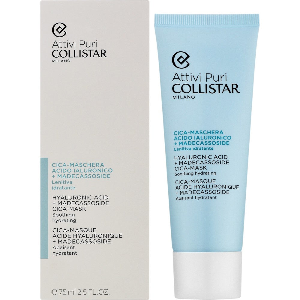 Collistar PURE ACTIVES CICA-HYALURONIC AID MASK + MADECASSOSIDE - KOSTEUTTAVA LINSSII 75 ml