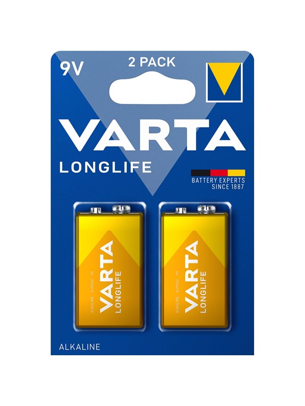 Varta Longlife 9V 2 Pack (B)