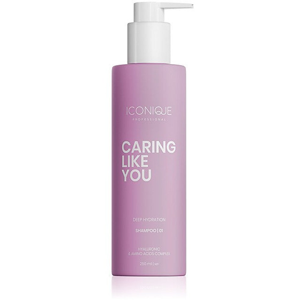 ICONIQUE Professional CARING LIKE YOU kosteuttava shampoo vaurioituneille ja kuiville hiuksille 250 ml
