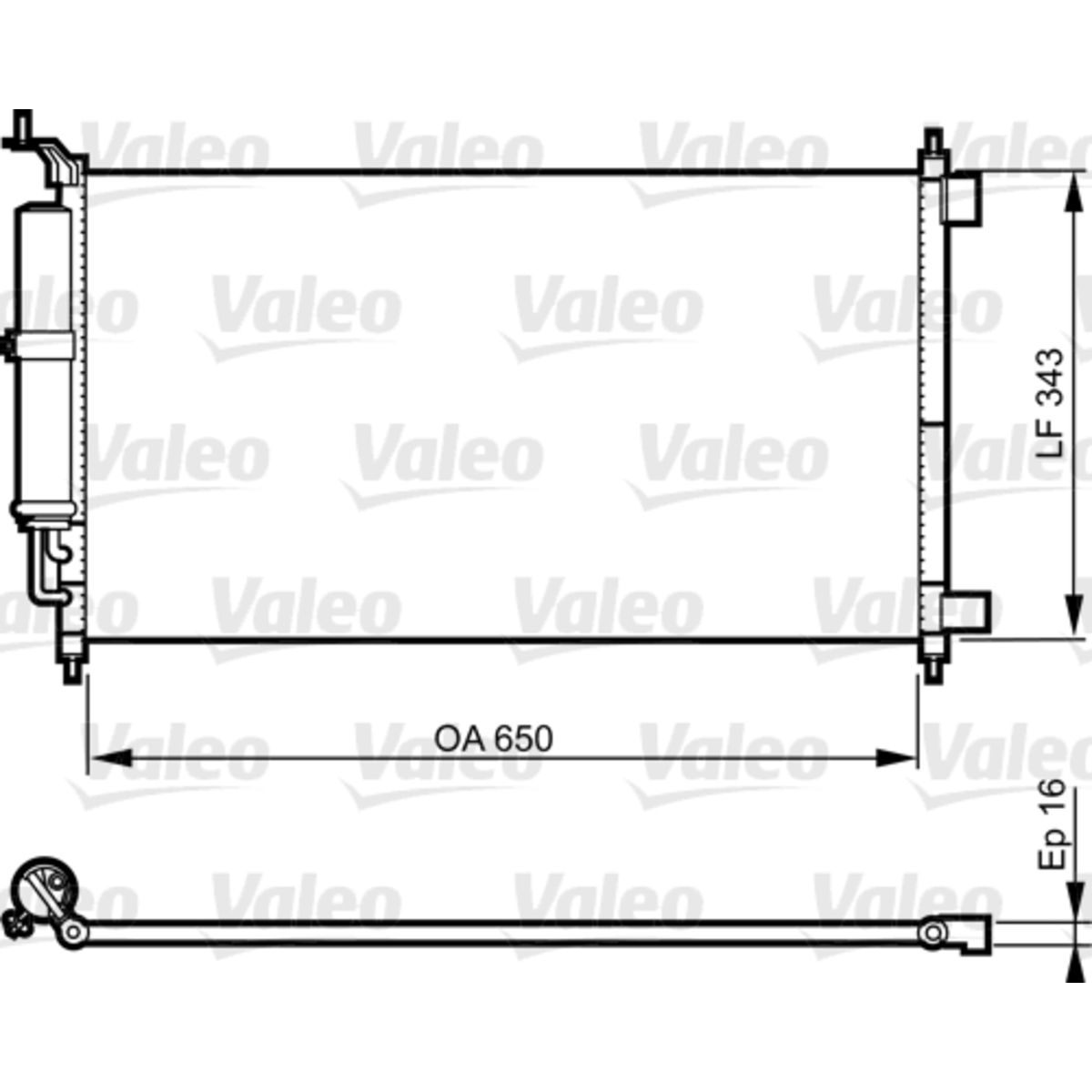 Lauhdutin, ilmastointilaite VALEO 814221