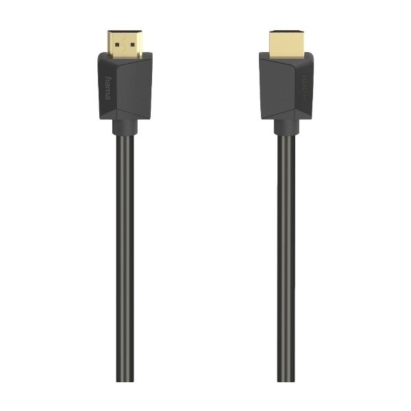 HAMA High Speed HDMI -kaapeli, jossa 4K, HDR, 18 Gbit/s, Ethernet, 5 m, musta