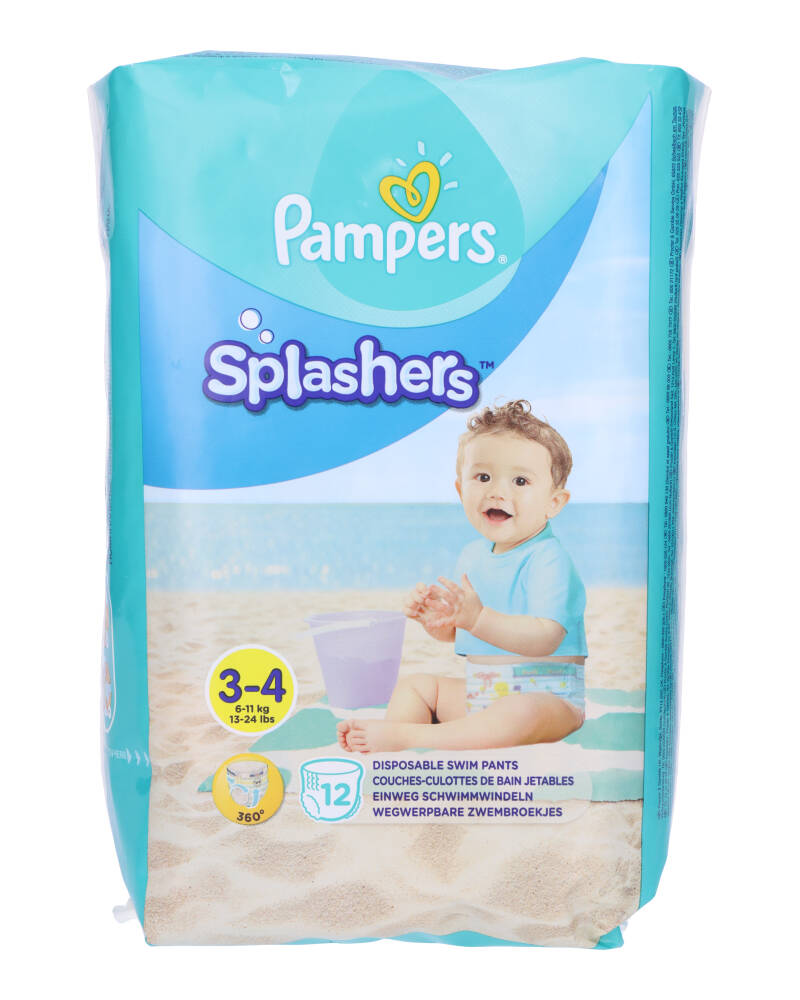 Pampers Uimavaipat Splashers koko 3-4 (6-11 kg) - 12 kpl.