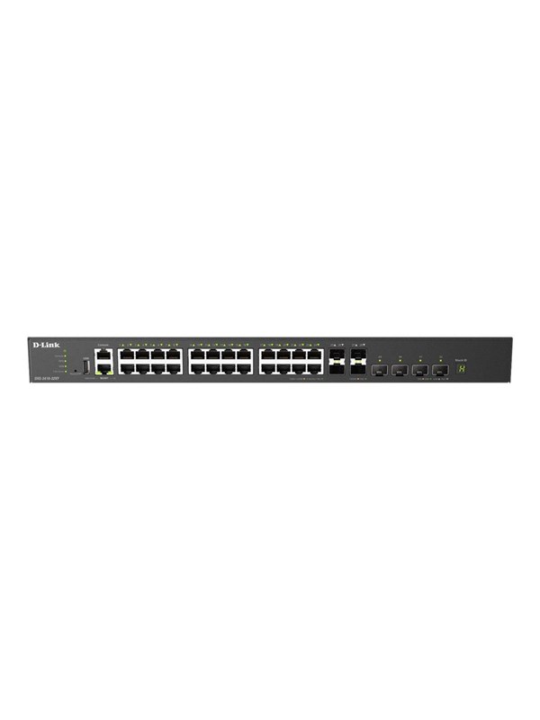 D-Link DXS-3410-32XY/E - Hallittava Layer 3 Ethernet-kytkin, Musta