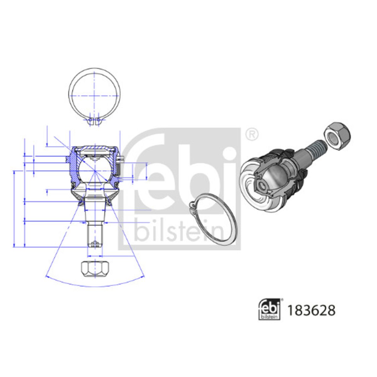 Pallonivel FEBI BILSTEIN 183628