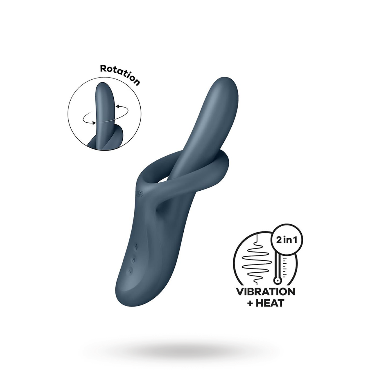 Satisfyer Heat Flex 4 Grey G-piste vibraattori