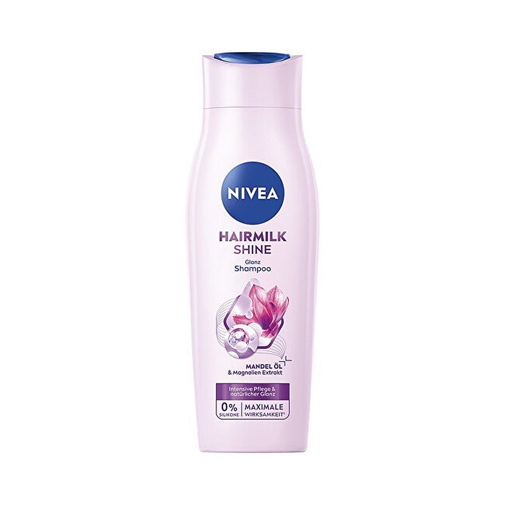 Maitoa ja silkkiproteiineja sisältävä hoitava shampoo kiiltäville hiuksille ilman kiiltoa Hiusten maitokiilto (hoitoshampoo) - Tilavuus: 400 ml