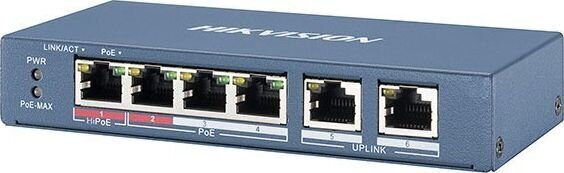 Hikvision Vaihtokytkin PoE DS-3E0106HP-E 6-porttinen .