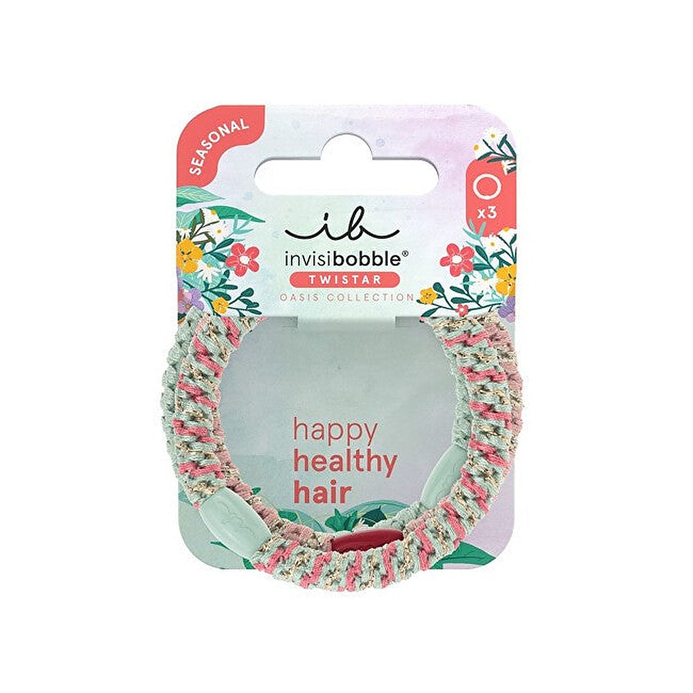 Invisibobble Twistar Oasis Mint Trecce 3 pezzi — Elastico per capelli