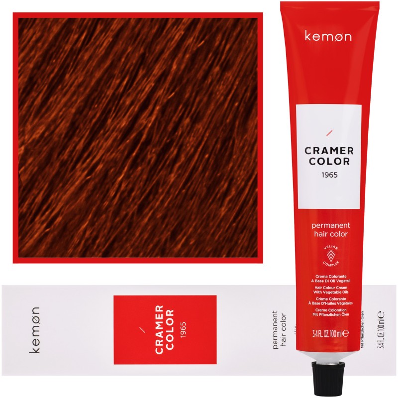 Kemon Cramer Color – kermainen hiusväri kookosöljyllä, 100 ml 6,44 | Intensiivinen tumma kupariblondi
