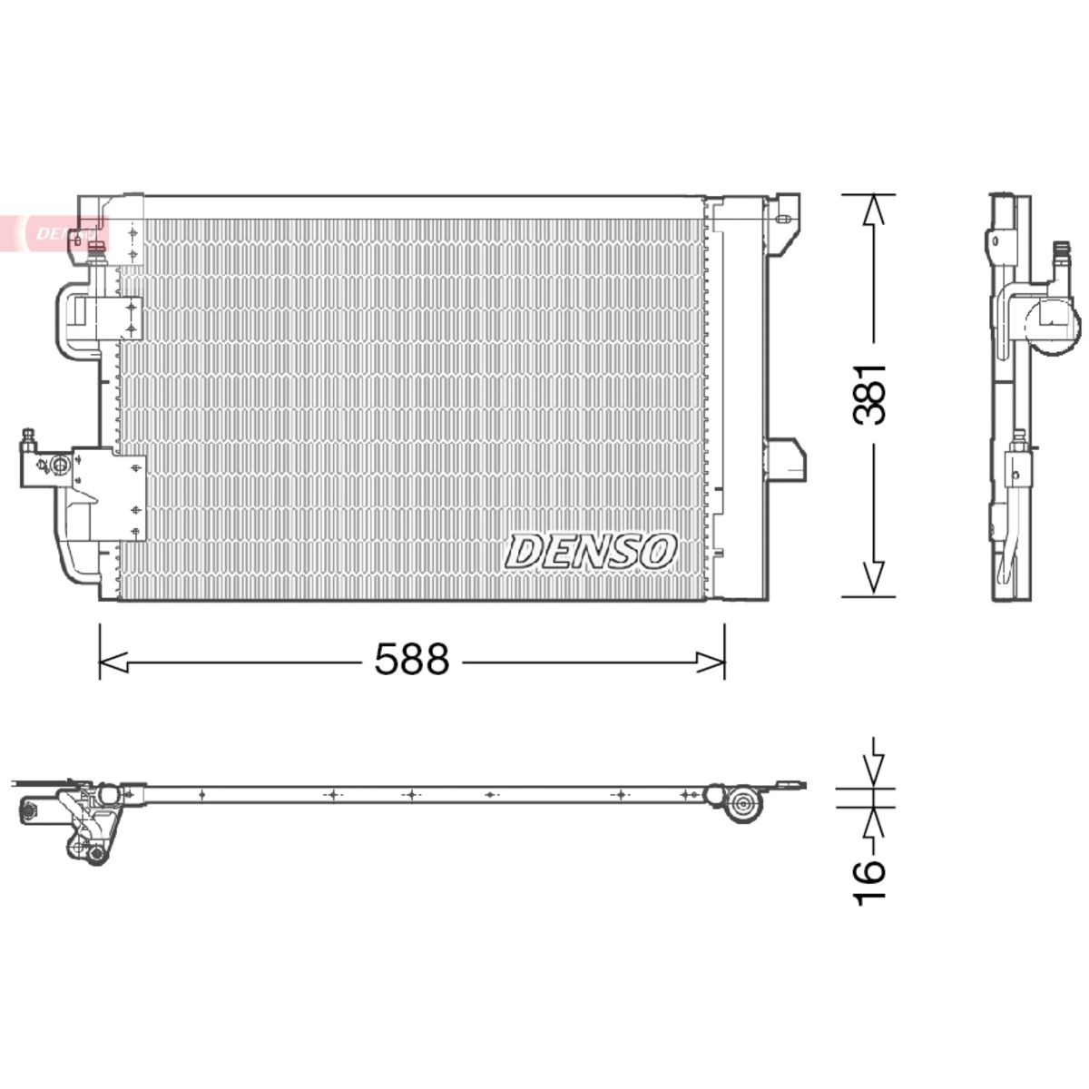 Lauhdutin, ilmastointilaite DENSO DCN20007