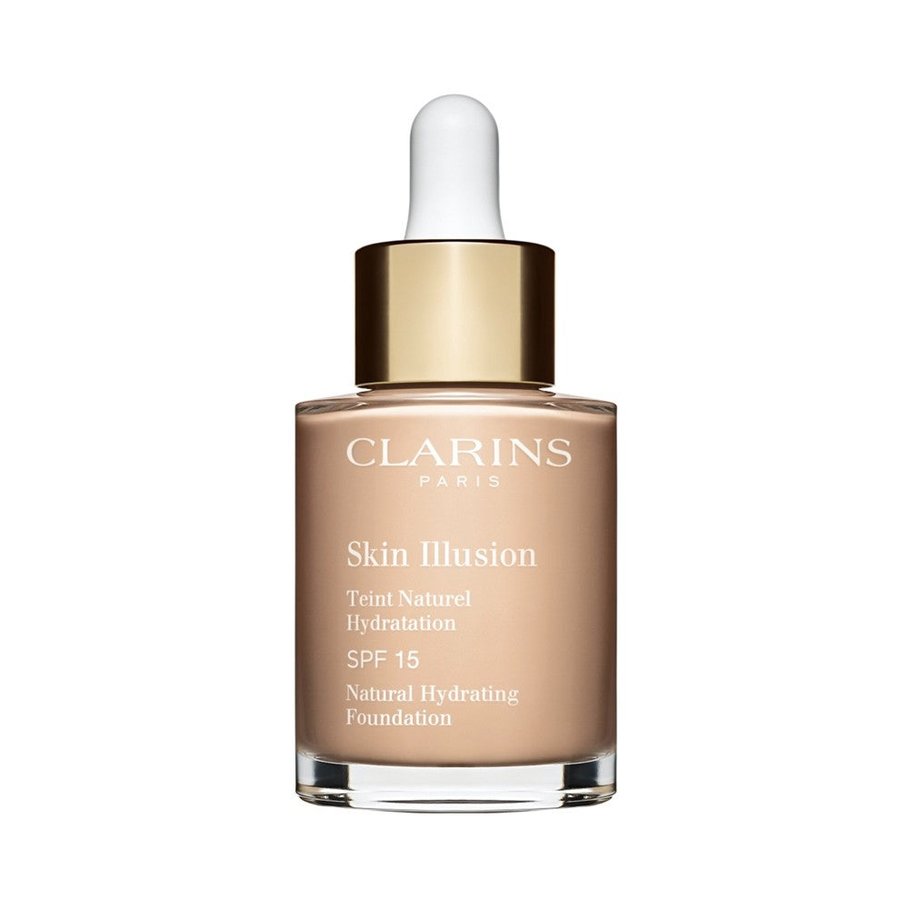 Clarins Skin Illusion Natural Illuminating kosteuttava meikkivoide SPF 15 Color 102.5C Posliini 30ml