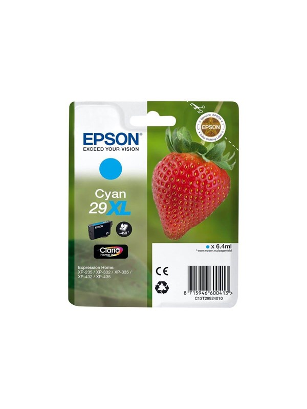 Epson Epson 29XL Mustepatruuna Cyan T2992 Vastaa: N/A