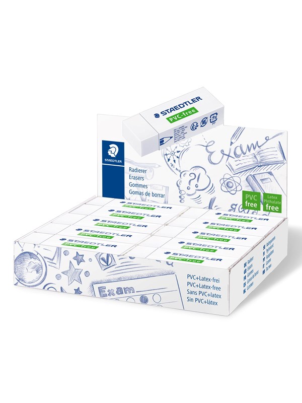 STAEDTLER Pyyhekumi PVC-vapaa 65x23x13 mm 525B20 Vastaa: N/A