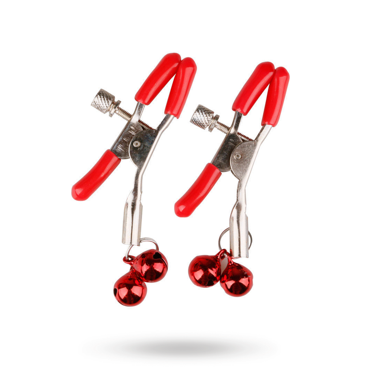 Double Bell Nipple Clamp Red Nänni puristimet