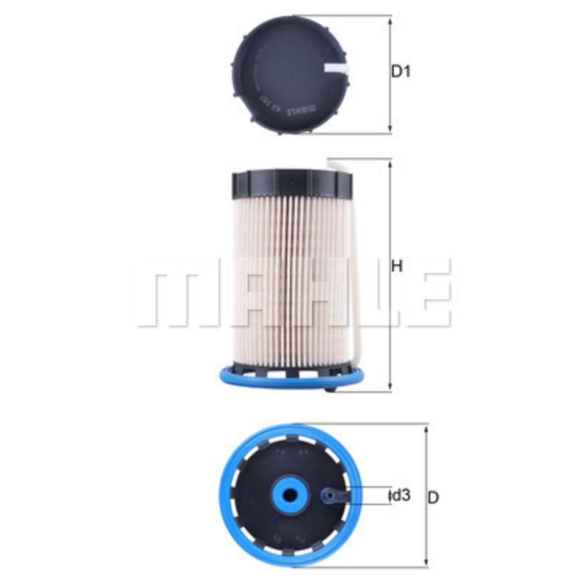 Polttoainesuodatin MAHLE KX 592
