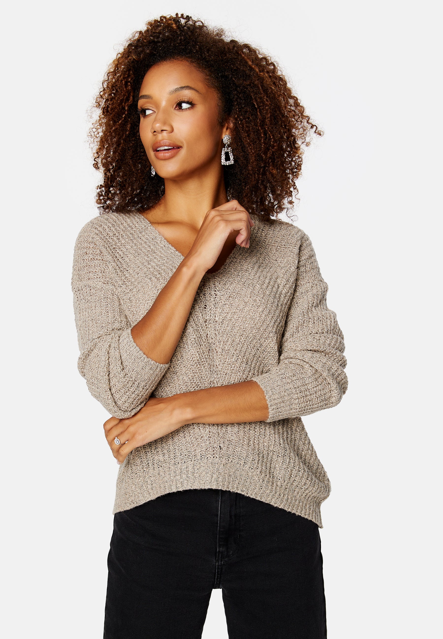 JDY Neulepaita 'JDYNEW MEGAN' taupe