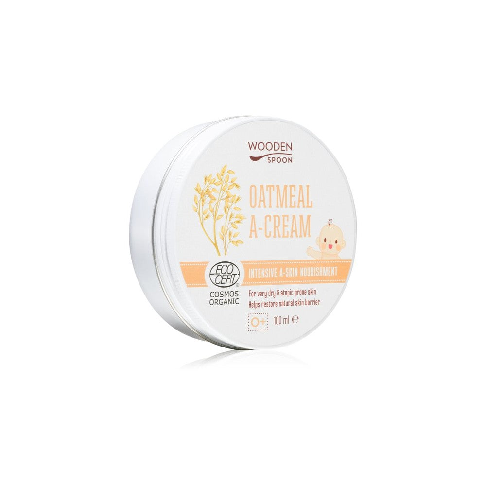 WoodenSpoon Kaurapuuro A-rauhoittava ravitseva voide kuivalle ja atooppiselle iholle 100 ml