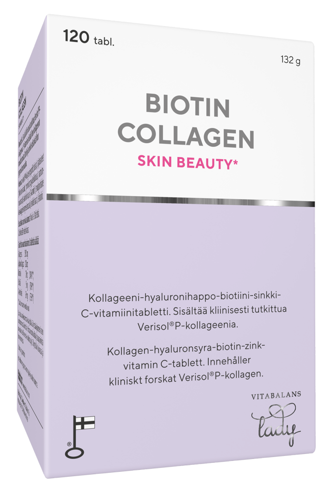 Vitabalans Lady Biotin Collagen Skin Beauty 120 tabl