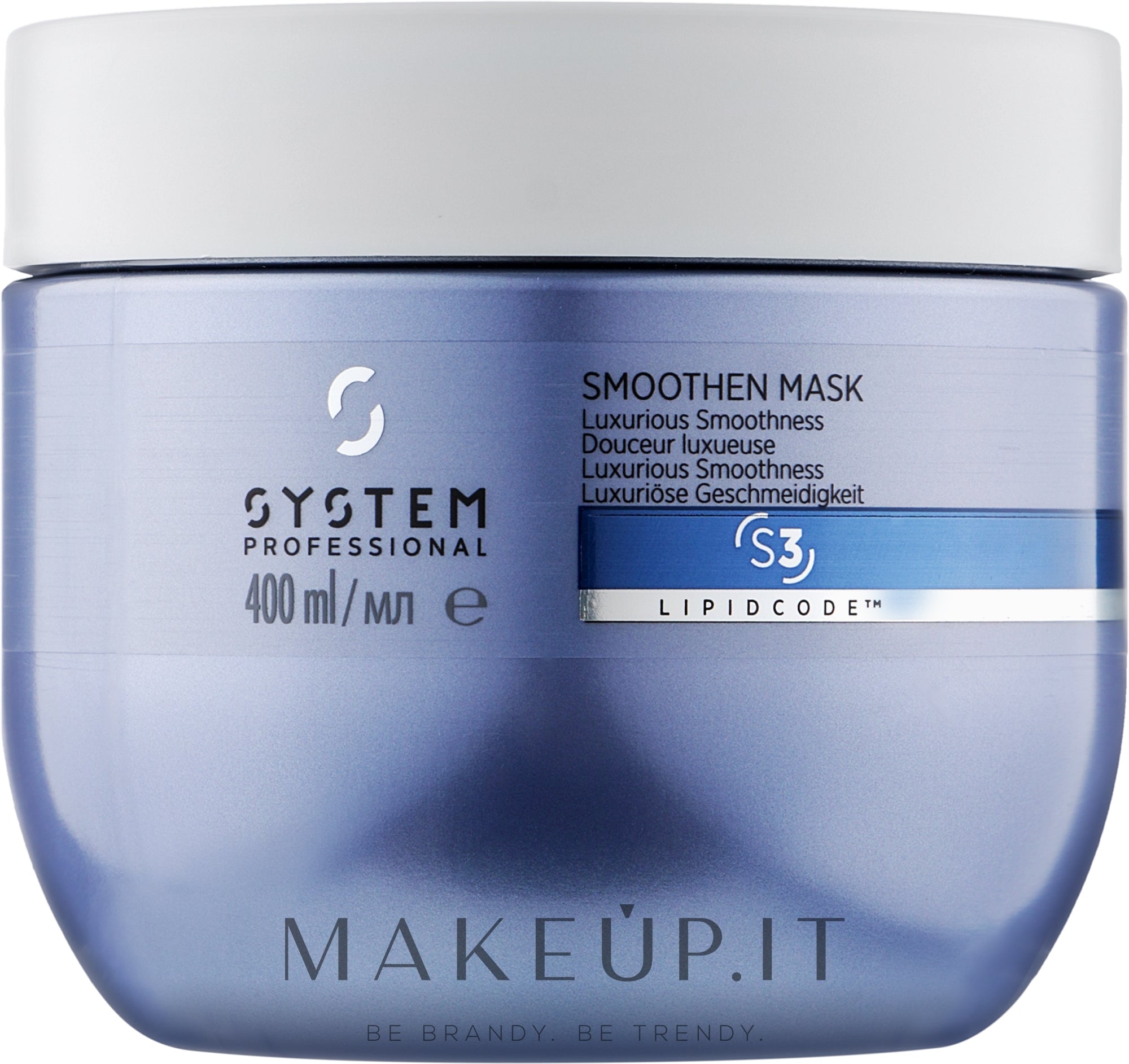 Naamio-hoito hallitsemattomille hiuksille System Professional Lipidcode Smoothen Mask S3 400 ml