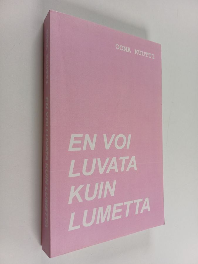 En voi luvata kuin lumetta