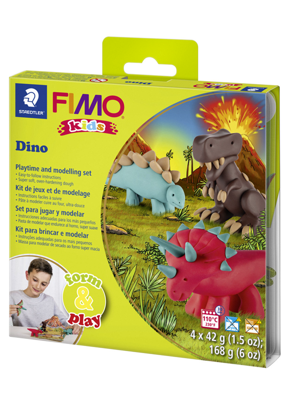 Staedtler Aseta malli savi Fimo Kids F&P Dino.