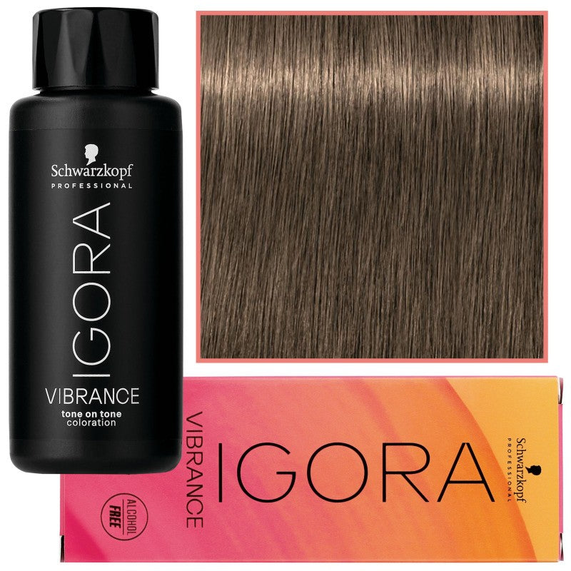 Schwarzkopf Professional Igora Vibrance – Ammoniakiton puolikestoväri 60ml 7-0 | Keskivaalea luonnollinen