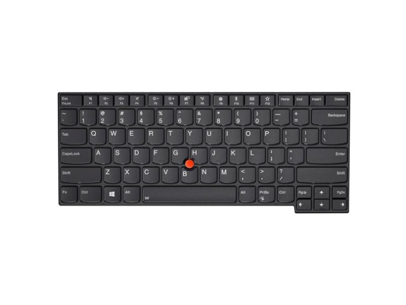 Lenovo - notebook replacement Näppäimistö - English - US - Kannettavan tietokoneen näppäimistö – vaihtoon - Englanti (US) - Musta