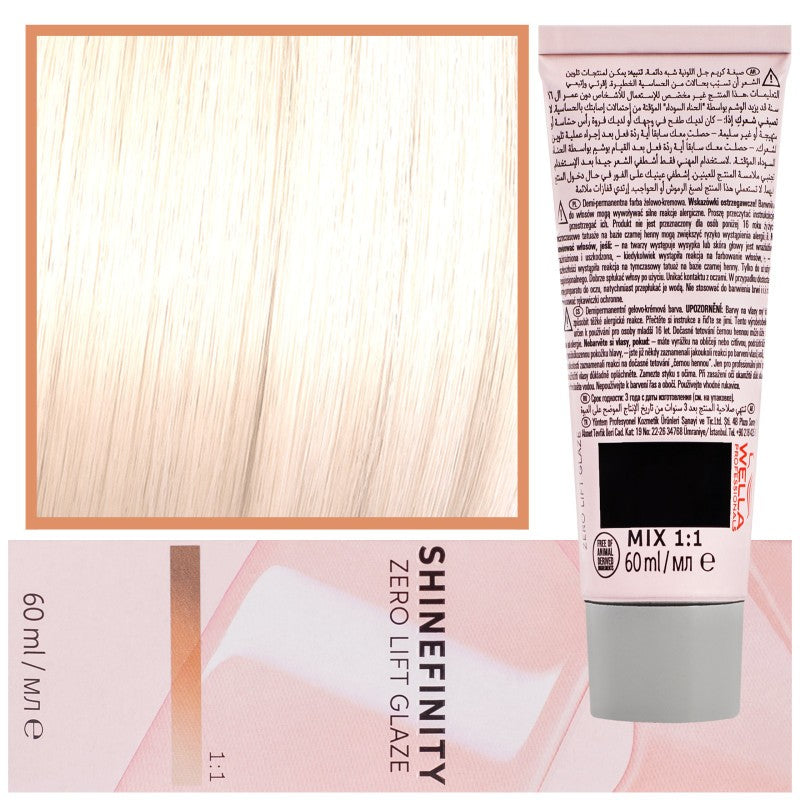 Wella Shinefinity Zero Lift Glaze Hiusväri 60ml 09/36 | Erittäin vaalea kulta-violetti blondi