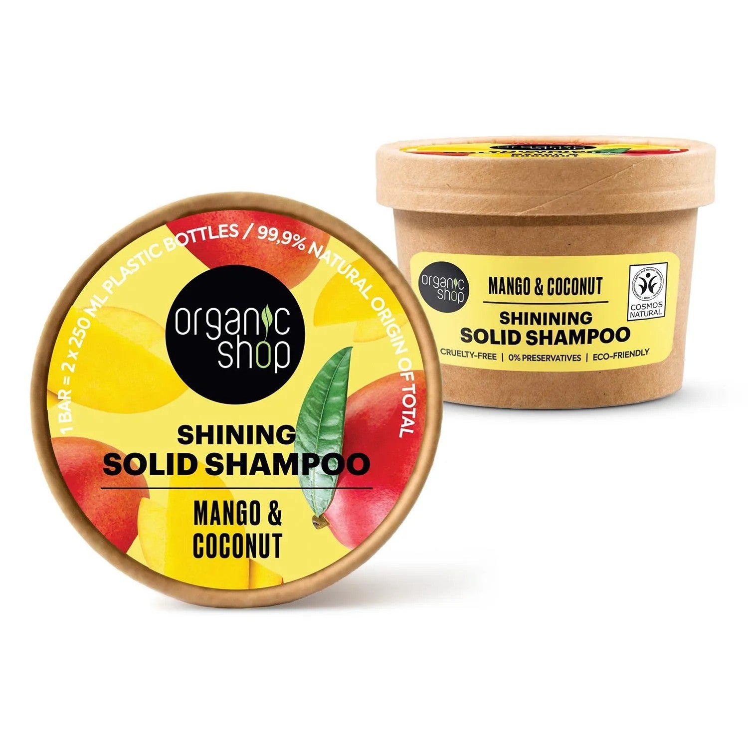 Luomukauppa Mango Brilliant Solid Shampoo 60g