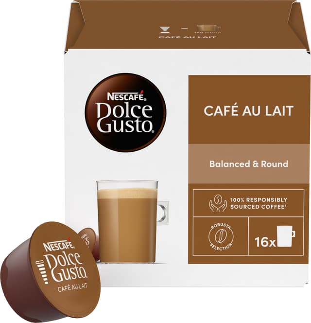 NESCAFÉ Dolce Gusto Cafe au Lait kahvikapselit (16 kpl)