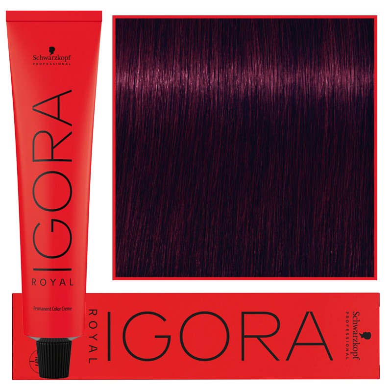 Schwarzkopf Professional Igora Royal Pysyvä hiusväri 60 ml 4-99 | Keskiruskea ekstra violetti