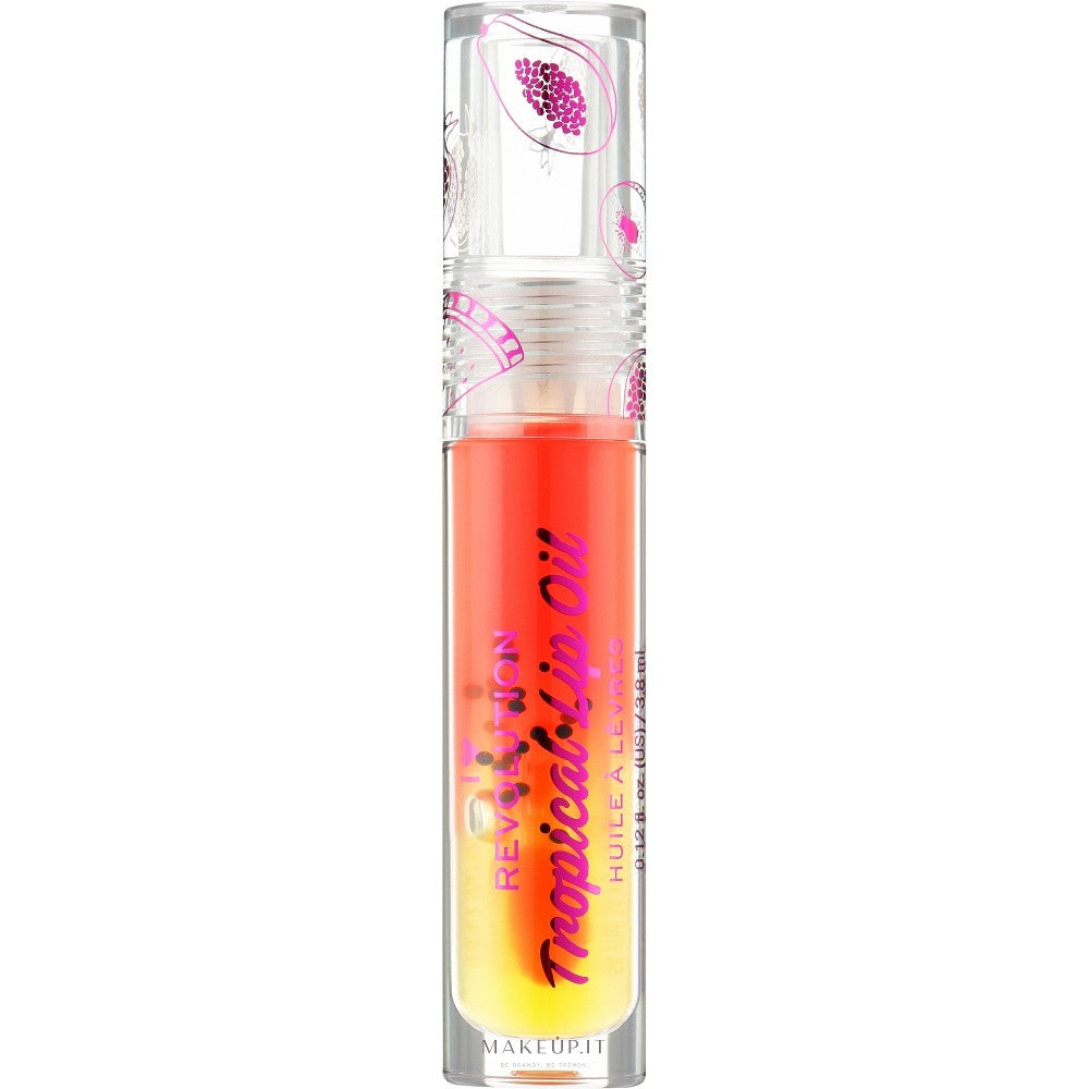 I heart revolution Lip Oil Tropica Tasty l (huuliöljy) 3,8 ml - Sävy: papaija