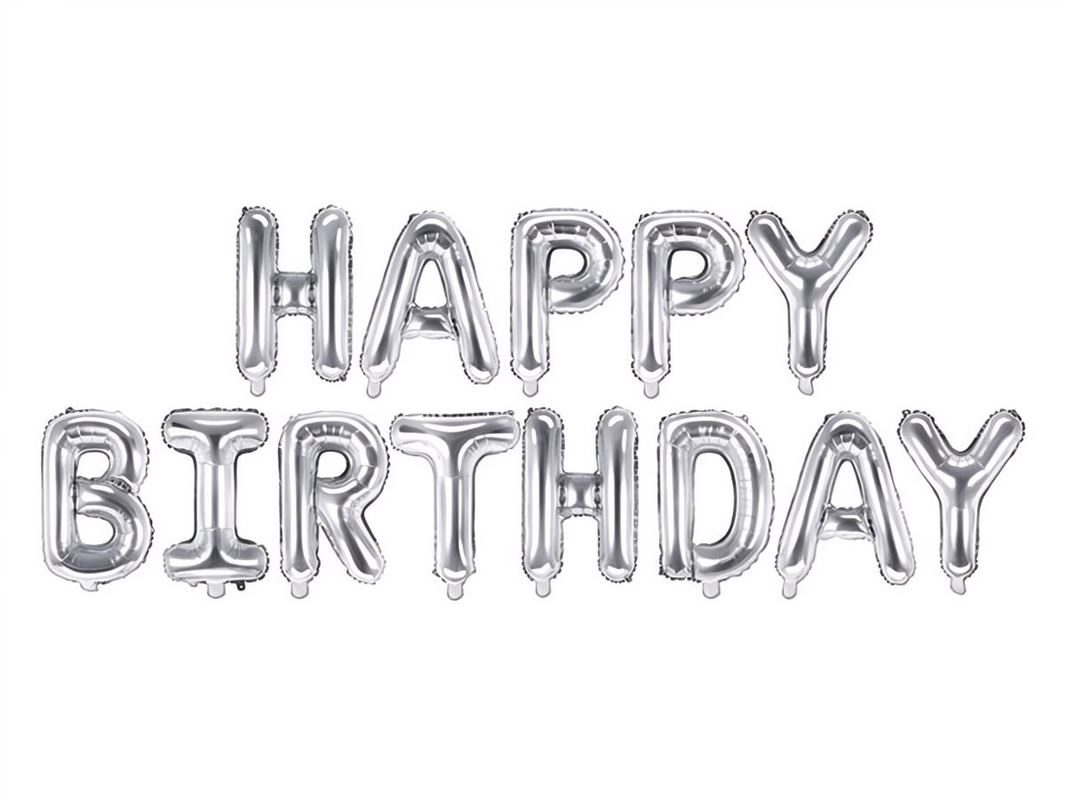 Foliopallo - Happy Birthday, Hopea, 340 x 35 cm