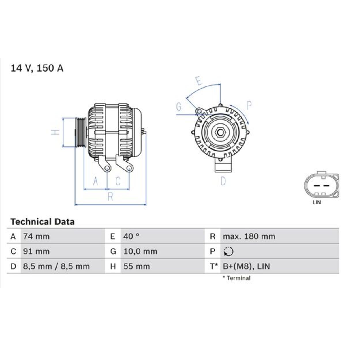 Laturi BOSCH 0 986 080 810