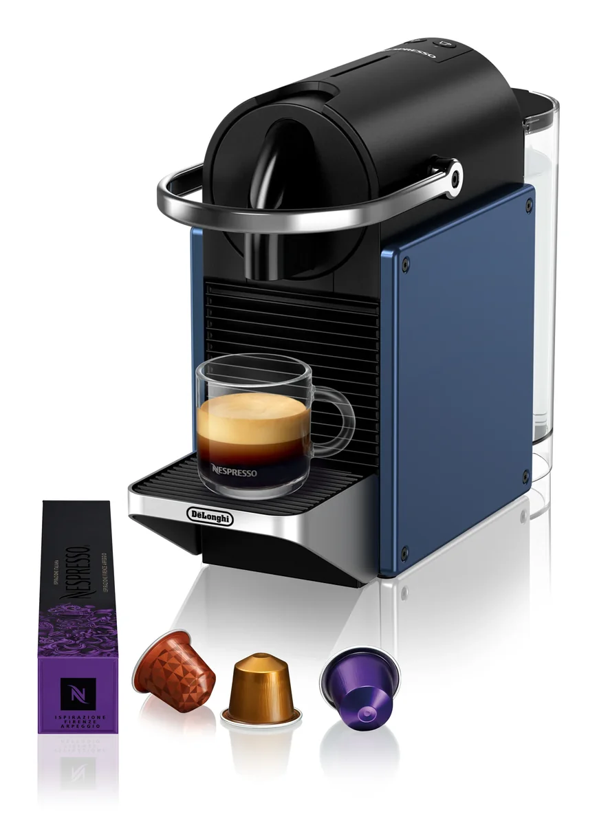 De'Longhi Pixie EN127.BL, Kapselikahvinkeitin, 1 L, Kahvikapseli, 1260 W, Musta, Sininen, Hopea