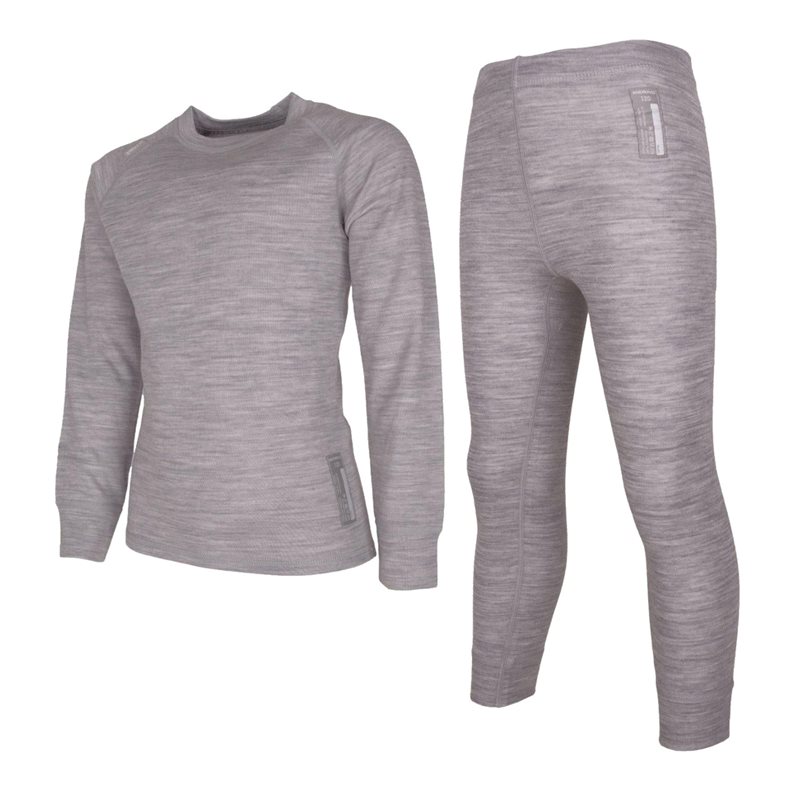 Lindberg Merino Set Greymelange - 140