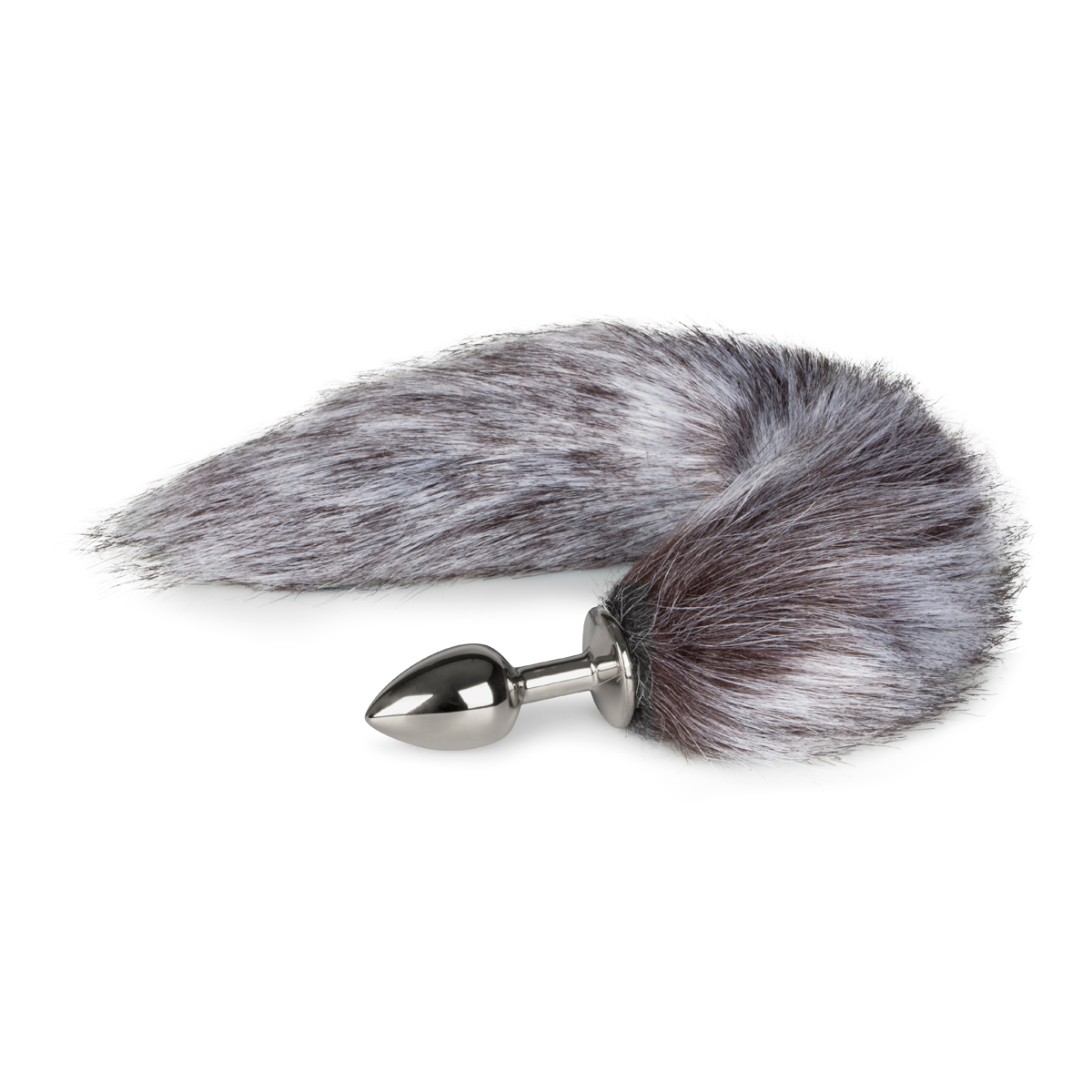 Fox Tail Plug No. 5 Silver Anaalitappi hännällä