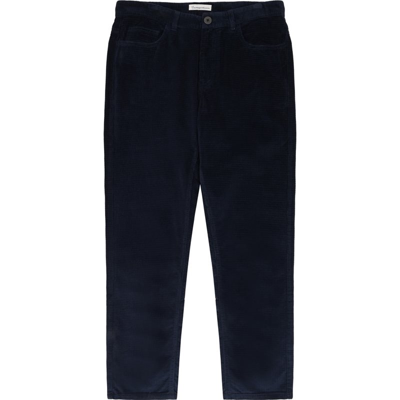 KnowledgeCotton Apparel Organic Cotton Chuck 5-pocket Corduroy P Night Sky - A0 (ca 140 - 150cm)