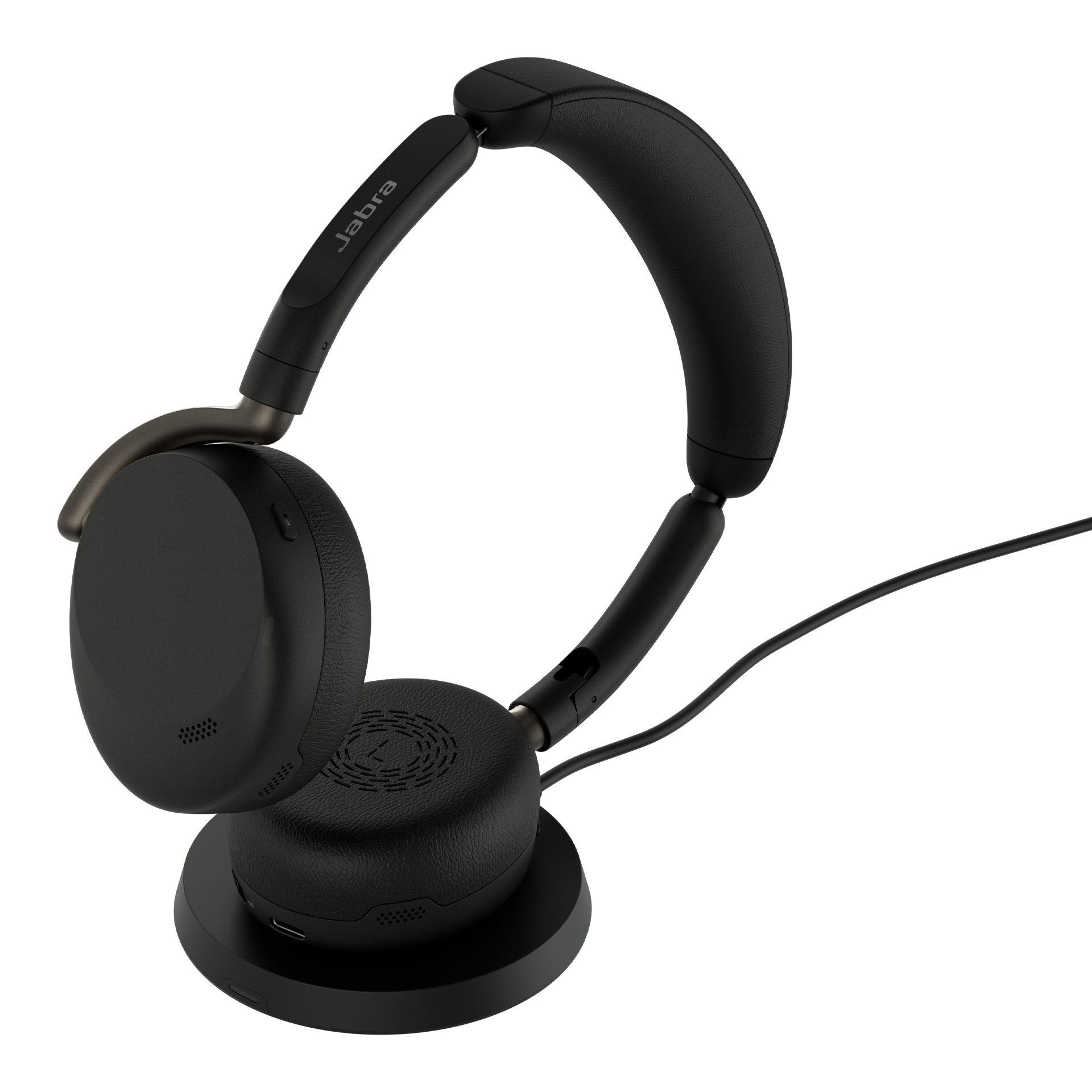 Jabra Evolve3 65 Flex UC - USB-A with Dongle - Black (Incl. Wireless Charging Pad)