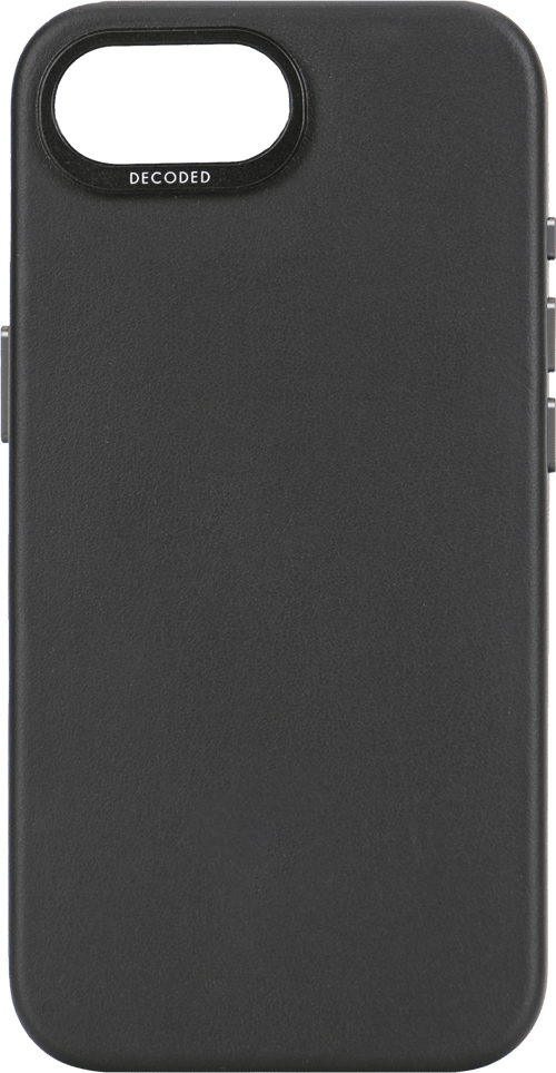 Decoded Leather Backcover Iphone 16e, Iphone 17e Musta