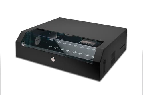 DIGITUS Cabinet wall mountable Musta RAL 7035 5U 19"