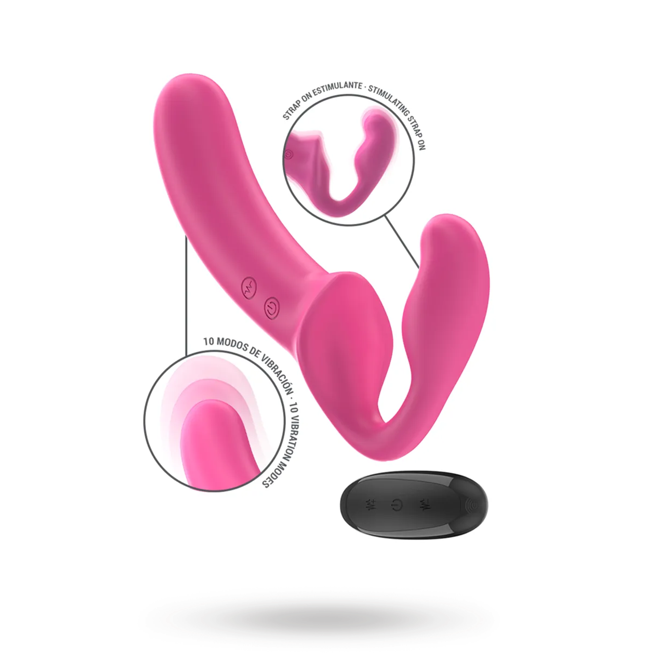 Intense Amy Double Vibrator 20 cm Värisevä dildo