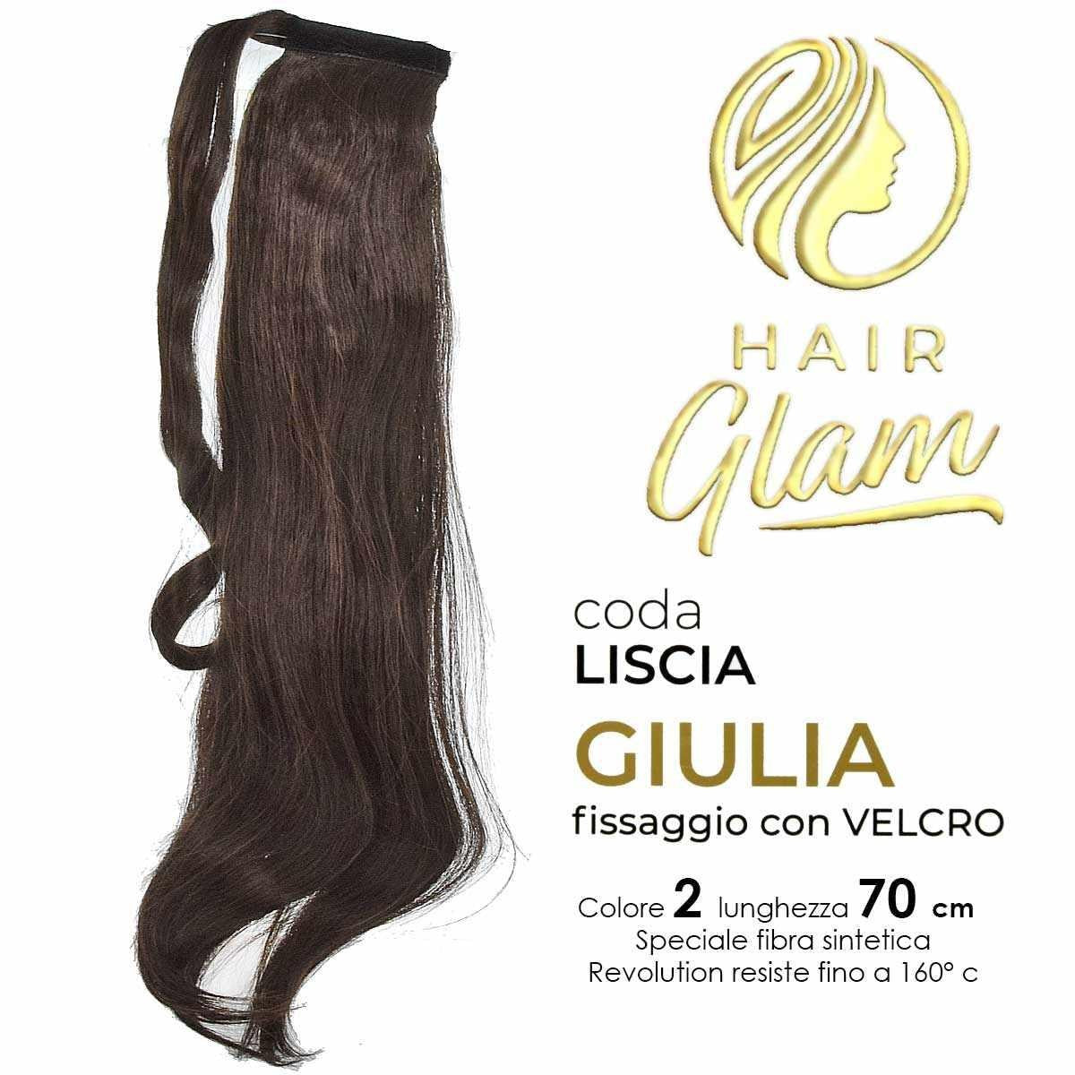 GIULIA HAIR GLAM TAIL W/VELCRO FIBER REVOLUTION 270 cm