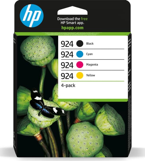 HP HP 924 Mustepatruuna Multipack BK/C/M/Y 6C3Z1NE Vastaa: N/A