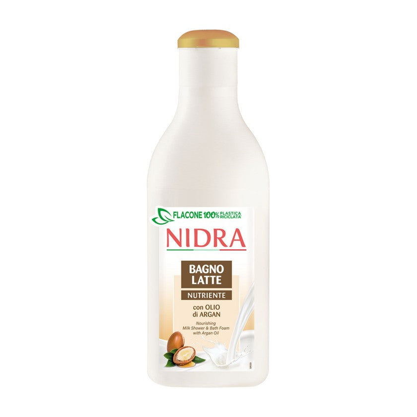 Nidra Bagnoschiuma Latte Nutriente Argan 750 ml — Bagnoschiuma